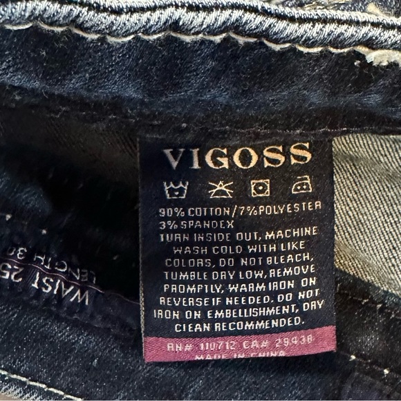 VIGOSS Skinny Bling Jeans Pants - Picture 3 of 16